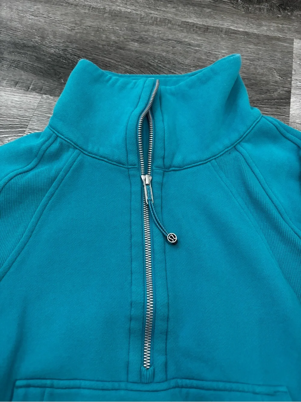 Lululemon Scuba sweatshirt Funnel Neck Half Zip Sweater Oceanic Blue S